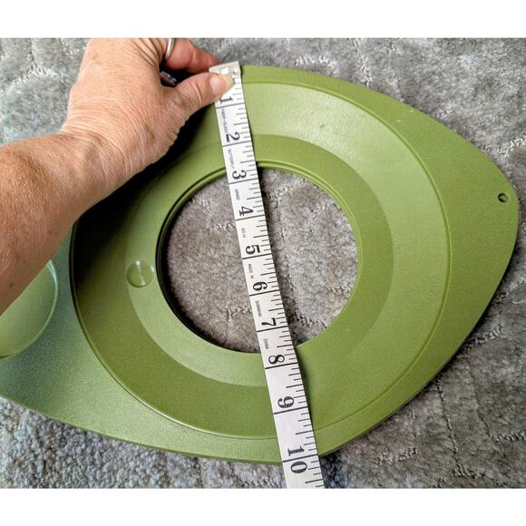 Wilpak Plate and Cup Holders SET OF 4 avocado vtg retro mcm USA unbreakable 60s - Picture 6 of 6